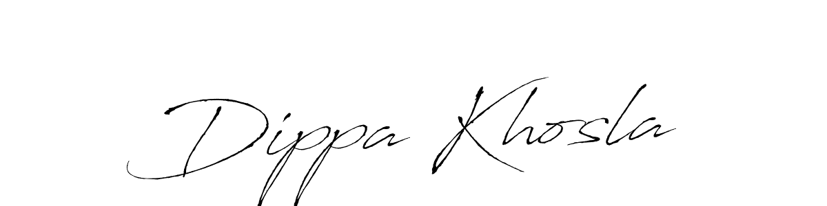 You should practise on your own different ways (Antro_Vectra) to write your name (Dippa Khosla) in signature. don't let someone else do it for you. Dippa Khosla signature style 6 images and pictures png