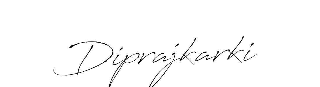 Make a beautiful signature design for name Diprajkarki. With this signature (Antro_Vectra) style, you can create a handwritten signature for free. Diprajkarki signature style 6 images and pictures png
