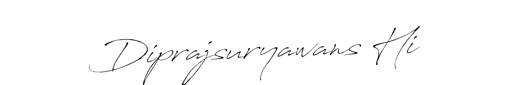 Design your own signature with our free online signature maker. With this signature software, you can create a handwritten (Antro_Vectra) signature for name Diprajsuryawans Hi. Diprajsuryawans Hi signature style 6 images and pictures png