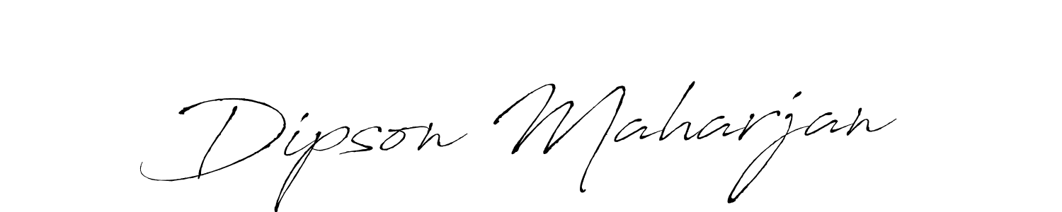 Use a signature maker to create a handwritten signature online. With this signature software, you can design (Antro_Vectra) your own signature for name Dipson Maharjan. Dipson Maharjan signature style 6 images and pictures png