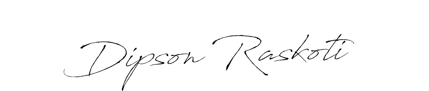 Use a signature maker to create a handwritten signature online. With this signature software, you can design (Antro_Vectra) your own signature for name Dipson Raskoti. Dipson Raskoti signature style 6 images and pictures png