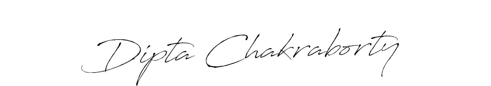 Create a beautiful signature design for name Dipta Chakraborty. With this signature (Antro_Vectra) fonts, you can make a handwritten signature for free. Dipta Chakraborty signature style 6 images and pictures png