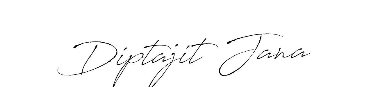 Diptajit Jana stylish signature style. Best Handwritten Sign (Antro_Vectra) for my name. Handwritten Signature Collection Ideas for my name Diptajit Jana. Diptajit Jana signature style 6 images and pictures png