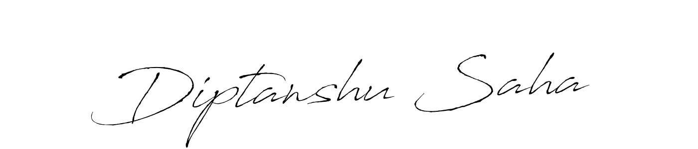 Create a beautiful signature design for name Diptanshu Saha. With this signature (Antro_Vectra) fonts, you can make a handwritten signature for free. Diptanshu Saha signature style 6 images and pictures png