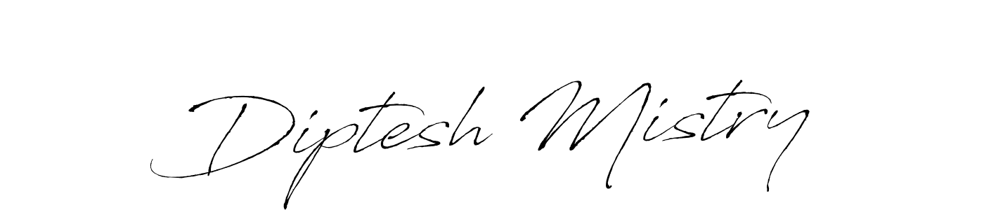 Make a beautiful signature design for name Diptesh Mistry. With this signature (Antro_Vectra) style, you can create a handwritten signature for free. Diptesh Mistry signature style 6 images and pictures png