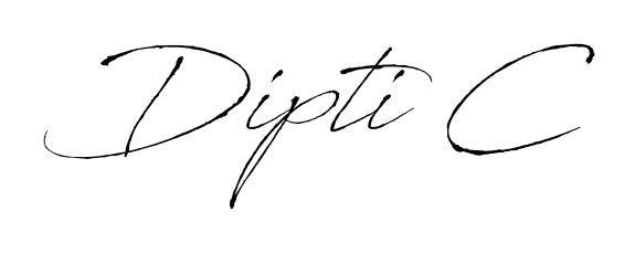 Achieve flawless digital penmanship with Dipti C name in Antro_Vectra font. The perfect tool for creating online signatures. Dipti C signature style 6 images and pictures png