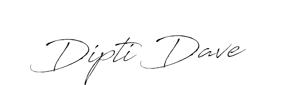 Make a beautiful signature design for name Dipti Dave. With this signature (Antro_Vectra) style, you can create a handwritten signature for free. Dipti Dave signature style 6 images and pictures png