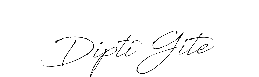 You should practise on your own different ways (Antro_Vectra) to write your name (Dipti Gite) in signature. don't let someone else do it for you. Dipti Gite signature style 6 images and pictures png