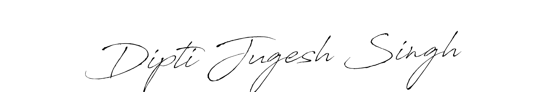 Create a beautiful signature design for name Dipti Jugesh Singh. With this signature (Antro_Vectra) fonts, you can make a handwritten signature for free. Dipti Jugesh Singh signature style 6 images and pictures png