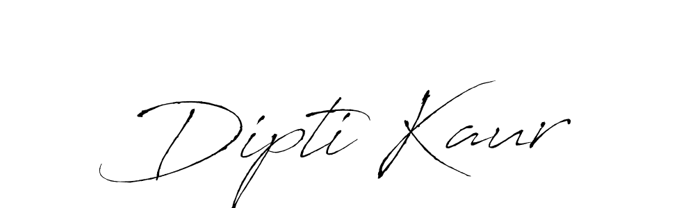 Make a beautiful signature design for name Dipti Kaur. With this signature (Antro_Vectra) style, you can create a handwritten signature for free. Dipti Kaur signature style 6 images and pictures png