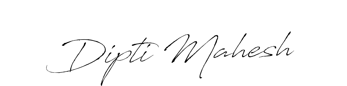 How to make Dipti Mahesh name signature. Use Antro_Vectra style for creating short signs online. This is the latest handwritten sign. Dipti Mahesh signature style 6 images and pictures png