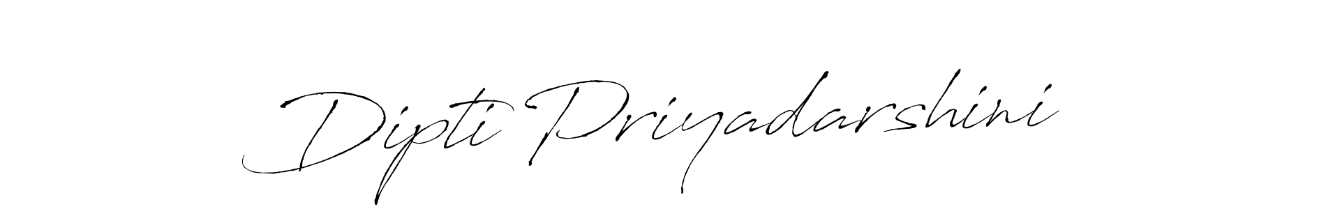 Create a beautiful signature design for name Dipti Priyadarshini. With this signature (Antro_Vectra) fonts, you can make a handwritten signature for free. Dipti Priyadarshini signature style 6 images and pictures png