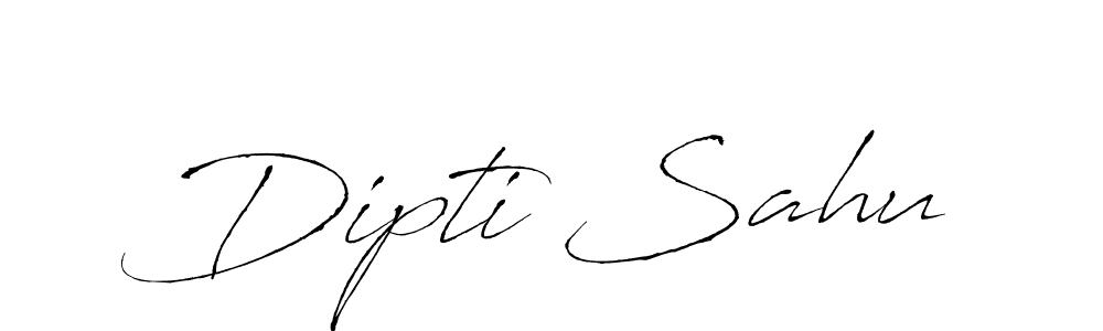 Dipti Sahu stylish signature style. Best Handwritten Sign (Antro_Vectra) for my name. Handwritten Signature Collection Ideas for my name Dipti Sahu. Dipti Sahu signature style 6 images and pictures png