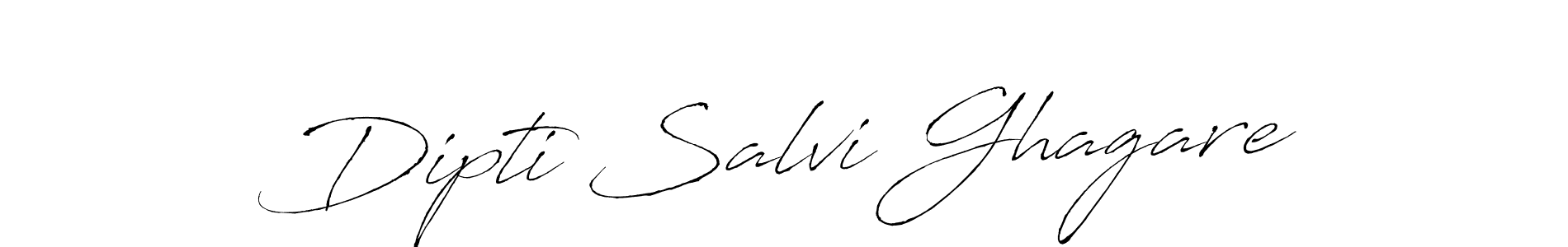 Create a beautiful signature design for name Dipti Salvi Ghagare. With this signature (Antro_Vectra) fonts, you can make a handwritten signature for free. Dipti Salvi Ghagare signature style 6 images and pictures png