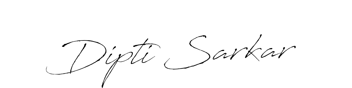 Create a beautiful signature design for name Dipti Sarkar. With this signature (Antro_Vectra) fonts, you can make a handwritten signature for free. Dipti Sarkar signature style 6 images and pictures png