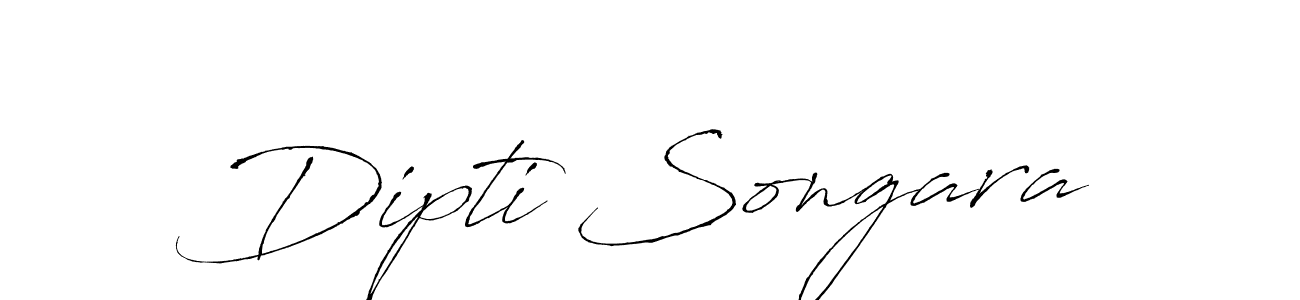 Make a beautiful signature design for name Dipti Songara. With this signature (Antro_Vectra) style, you can create a handwritten signature for free. Dipti Songara signature style 6 images and pictures png