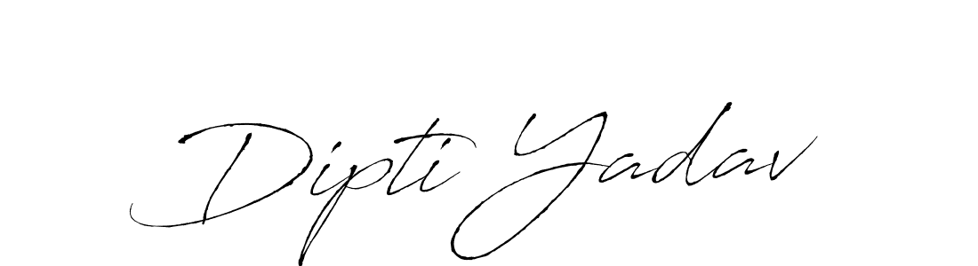 How to make Dipti Yadav signature? Antro_Vectra is a professional autograph style. Create handwritten signature for Dipti Yadav name. Dipti Yadav signature style 6 images and pictures png