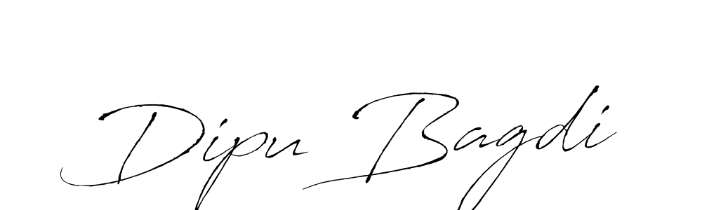 Make a beautiful signature design for name Dipu Bagdi. With this signature (Antro_Vectra) style, you can create a handwritten signature for free. Dipu Bagdi signature style 6 images and pictures png
