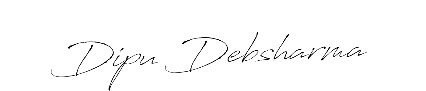 Antro_Vectra is a professional signature style that is perfect for those who want to add a touch of class to their signature. It is also a great choice for those who want to make their signature more unique. Get Dipu Debsharma name to fancy signature for free. Dipu Debsharma signature style 6 images and pictures png