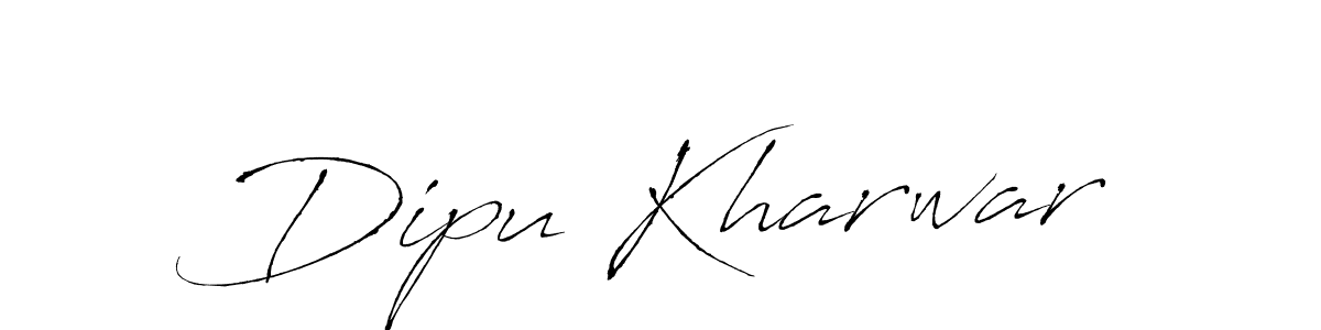 Make a beautiful signature design for name Dipu Kharwar. With this signature (Antro_Vectra) style, you can create a handwritten signature for free. Dipu Kharwar signature style 6 images and pictures png