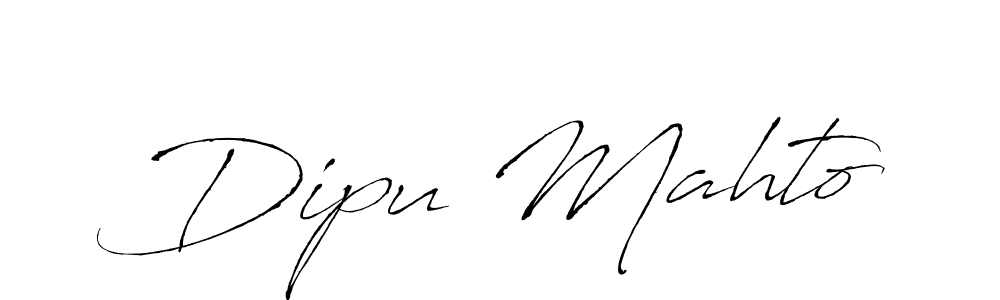 Dipu Mahto stylish signature style. Best Handwritten Sign (Antro_Vectra) for my name. Handwritten Signature Collection Ideas for my name Dipu Mahto. Dipu Mahto signature style 6 images and pictures png