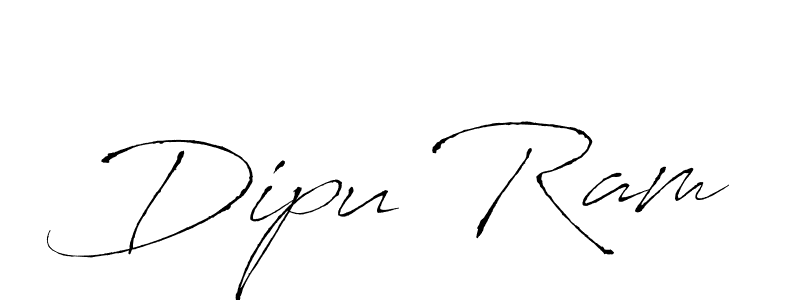 How to make Dipu Ram name signature. Use Antro_Vectra style for creating short signs online. This is the latest handwritten sign. Dipu Ram signature style 6 images and pictures png