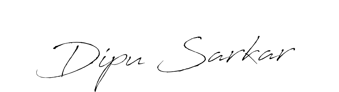 Make a beautiful signature design for name Dipu Sarkar. With this signature (Antro_Vectra) style, you can create a handwritten signature for free. Dipu Sarkar signature style 6 images and pictures png