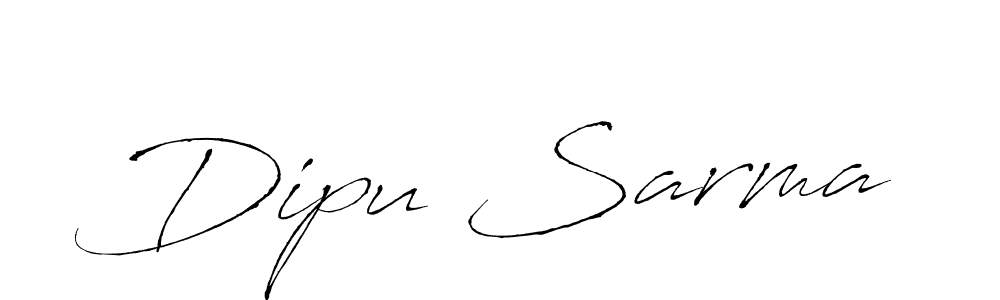Create a beautiful signature design for name Dipu Sarma. With this signature (Antro_Vectra) fonts, you can make a handwritten signature for free. Dipu Sarma signature style 6 images and pictures png