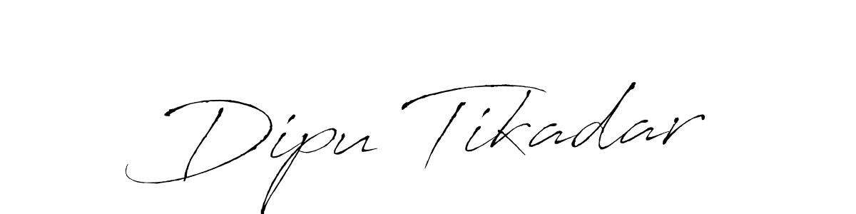 Make a beautiful signature design for name Dipu Tikadar. With this signature (Antro_Vectra) style, you can create a handwritten signature for free. Dipu Tikadar signature style 6 images and pictures png