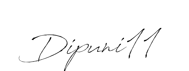 if you are searching for the best signature style for your name Dipuni11. so please give up your signature search. here we have designed multiple signature styles  using Antro_Vectra. Dipuni11 signature style 6 images and pictures png