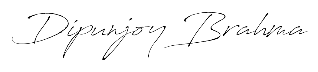 Style your name Dipunjoy Brahma with confidence using Antro_Vectra signature design. Simple, elegant, and ready for immediate document use. Dipunjoy Brahma signature style 6 images and pictures png