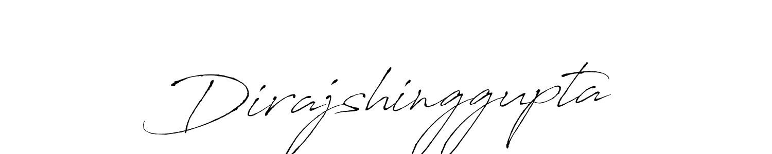 Create a beautiful signature design for name Dirajshinggupta. With this signature (Antro_Vectra) fonts, you can make a handwritten signature for free. Dirajshinggupta signature style 6 images and pictures png