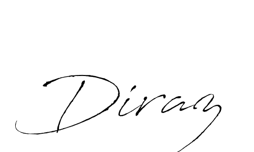 Diraz stylish signature style. Best Handwritten Sign (Antro_Vectra) for my name. Handwritten Signature Collection Ideas for my name Diraz. Diraz signature style 6 images and pictures png