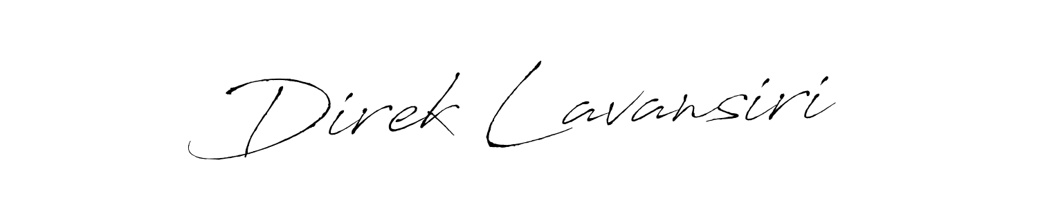 How to make Direk Lavansiri signature? Antro_Vectra is a professional autograph style. Create handwritten signature for Direk Lavansiri name. Direk Lavansiri signature style 6 images and pictures png