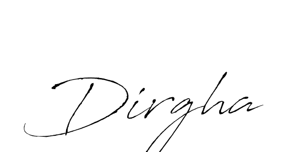 Make a beautiful signature design for name Dirgha. With this signature (Antro_Vectra) style, you can create a handwritten signature for free. Dirgha signature style 6 images and pictures png