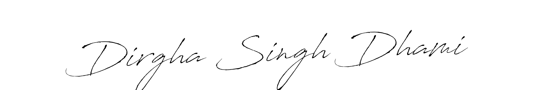The best way (Antro_Vectra) to make a short signature is to pick only two or three words in your name. The name Dirgha Singh Dhami include a total of six letters. For converting this name. Dirgha Singh Dhami signature style 6 images and pictures png