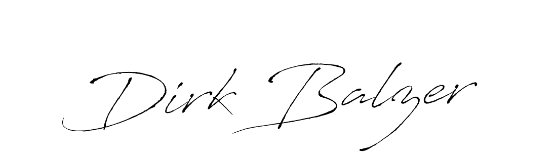 Dirk Balzer stylish signature style. Best Handwritten Sign (Antro_Vectra) for my name. Handwritten Signature Collection Ideas for my name Dirk Balzer. Dirk Balzer signature style 6 images and pictures png