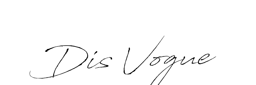 Also we have Dis Vogue name is the best signature style. Create professional handwritten signature collection using Antro_Vectra autograph style. Dis Vogue signature style 6 images and pictures png