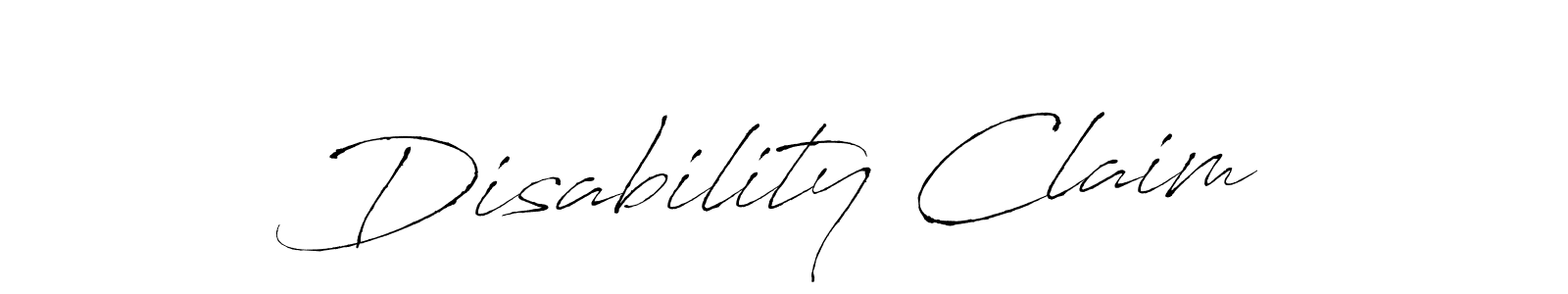 Similarly Antro_Vectra is the best handwritten signature design. Signature creator online .You can use it as an online autograph creator for name Disability Claim. Disability Claim signature style 6 images and pictures png