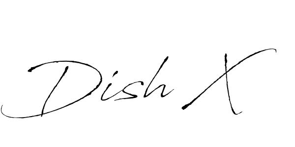 Use a signature maker to create a handwritten signature online. With this signature software, you can design (Antro_Vectra) your own signature for name Dish X. Dish X signature style 6 images and pictures png