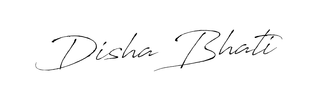 Make a beautiful signature design for name Disha Bhati. With this signature (Antro_Vectra) style, you can create a handwritten signature for free. Disha Bhati signature style 6 images and pictures png