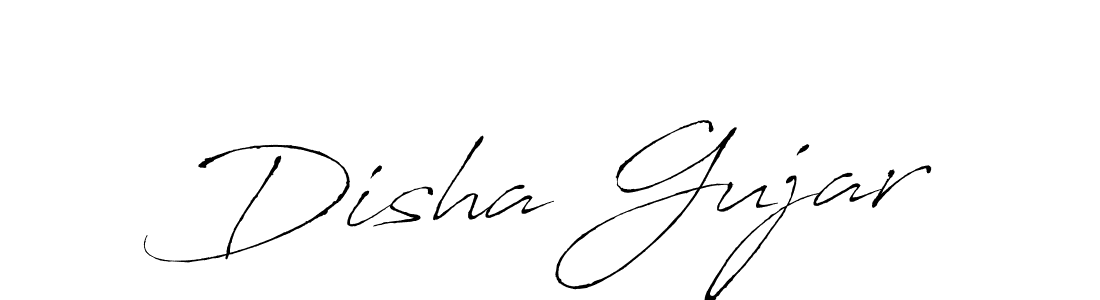How to make Disha Gujar name signature. Use Antro_Vectra style for creating short signs online. This is the latest handwritten sign. Disha Gujar signature style 6 images and pictures png