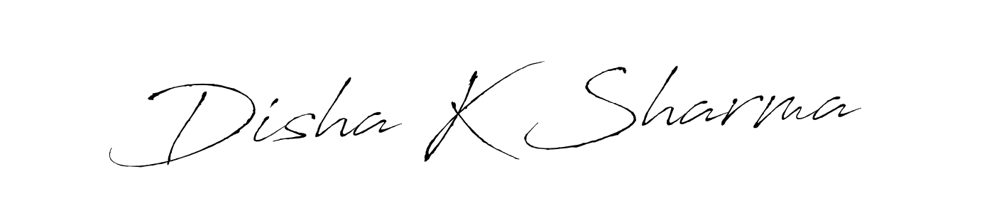 How to make Disha K Sharma signature? Antro_Vectra is a professional autograph style. Create handwritten signature for Disha K Sharma name. Disha K Sharma signature style 6 images and pictures png