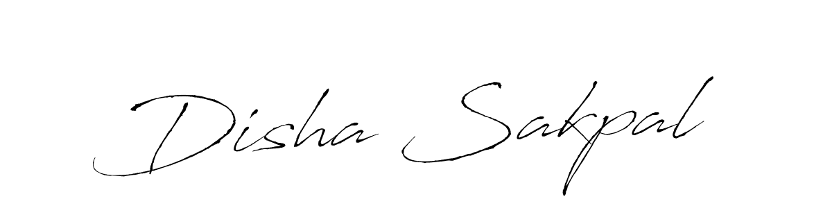 Also we have Disha Sakpal name is the best signature style. Create professional handwritten signature collection using Antro_Vectra autograph style. Disha Sakpal signature style 6 images and pictures png