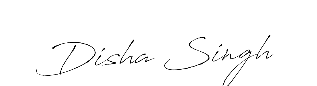 Create a beautiful signature design for name Disha Singh. With this signature (Antro_Vectra) fonts, you can make a handwritten signature for free. Disha Singh signature style 6 images and pictures png