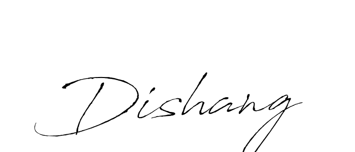 You should practise on your own different ways (Antro_Vectra) to write your name (Dishang) in signature. don't let someone else do it for you. Dishang signature style 6 images and pictures png