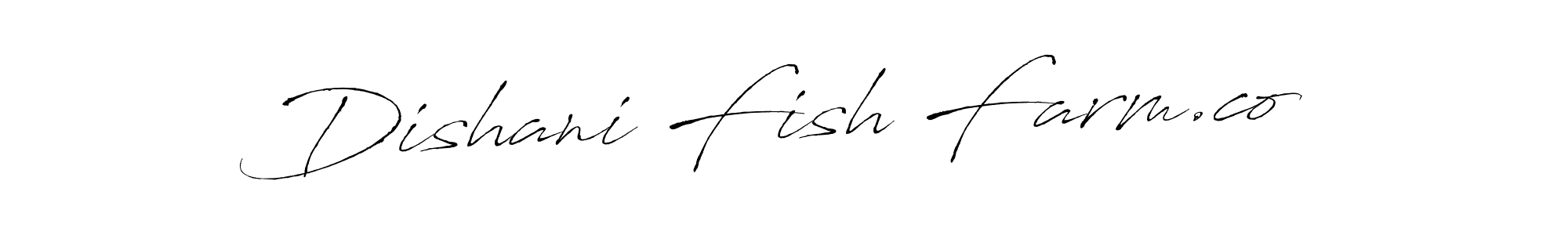 Make a beautiful signature design for name Dishani Fish Farm.co. With this signature (Antro_Vectra) style, you can create a handwritten signature for free. Dishani Fish Farm.co signature style 6 images and pictures png