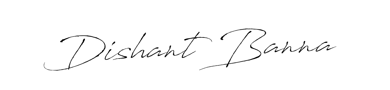 You should practise on your own different ways (Antro_Vectra) to write your name (Dishant Banna) in signature. don't let someone else do it for you. Dishant Banna signature style 6 images and pictures png