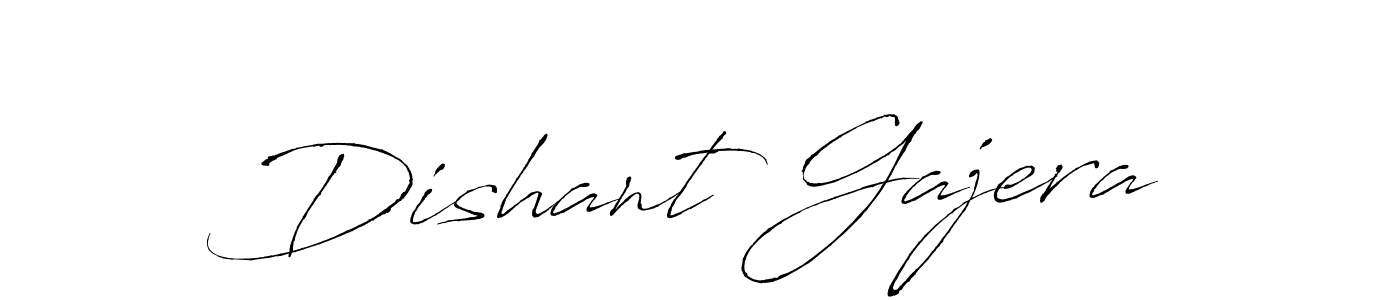 Dishant Gajera stylish signature style. Best Handwritten Sign (Antro_Vectra) for my name. Handwritten Signature Collection Ideas for my name Dishant Gajera. Dishant Gajera signature style 6 images and pictures png