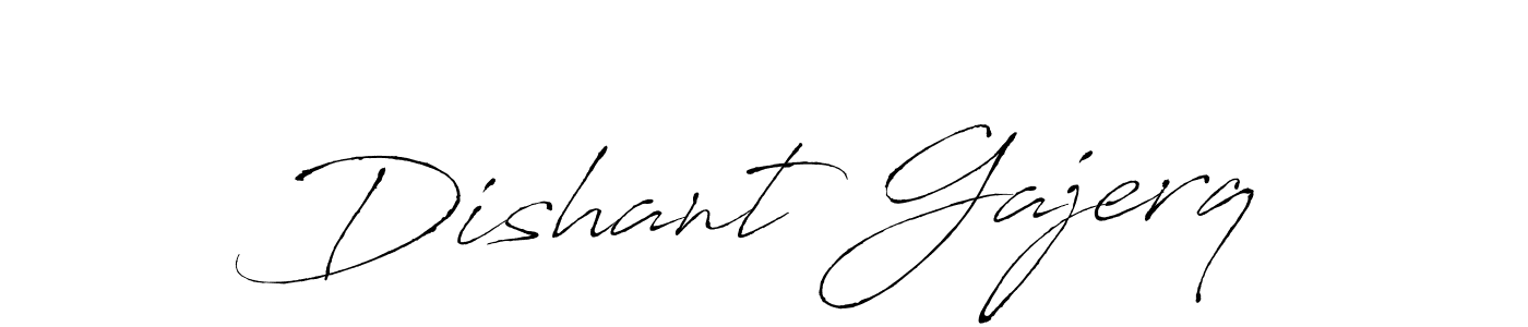 Design your own signature with our free online signature maker. With this signature software, you can create a handwritten (Antro_Vectra) signature for name Dishant Gajerq. Dishant Gajerq signature style 6 images and pictures png